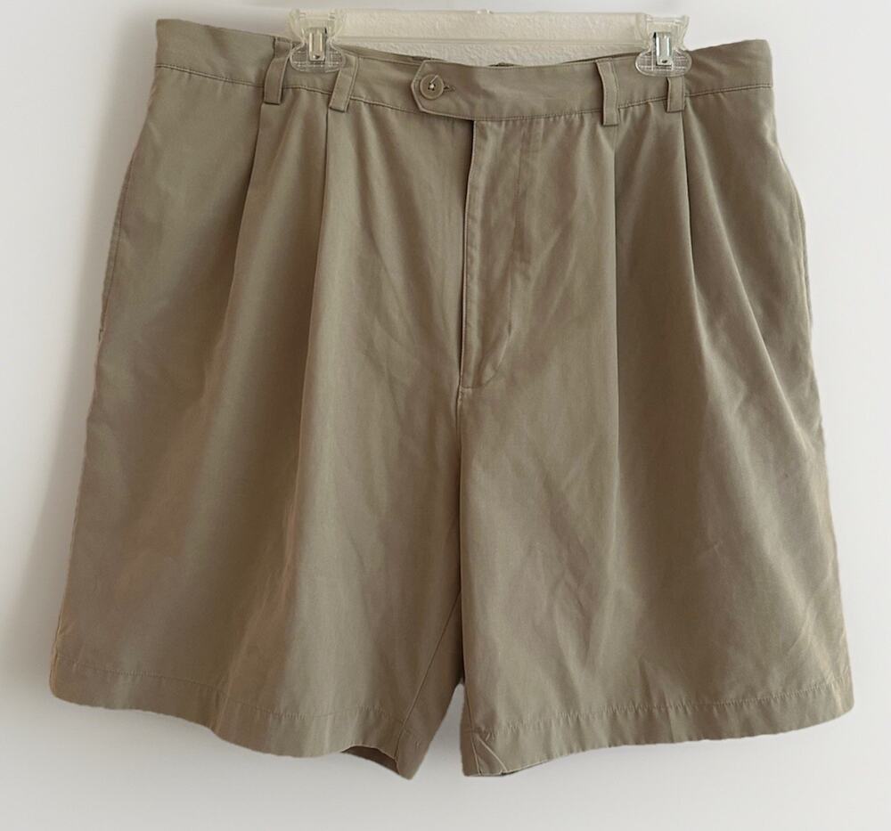 Casual Classics by Lord & Taylor - Men’s Pleated Shorts Size 38 Beige